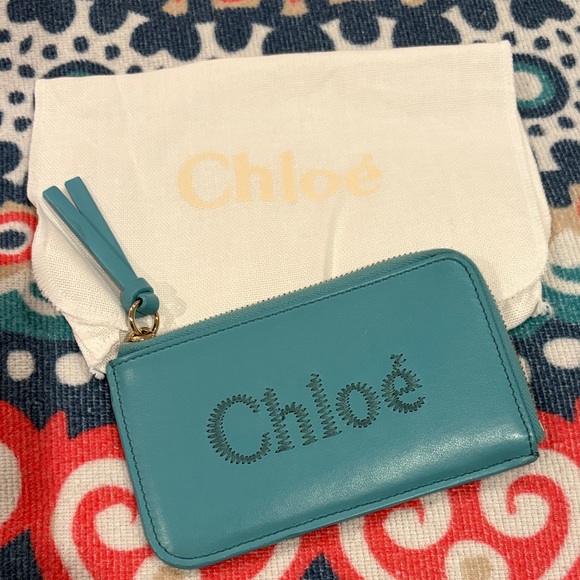Chloe Accessories - Chloé Sense Leather Zip Card Case EUC